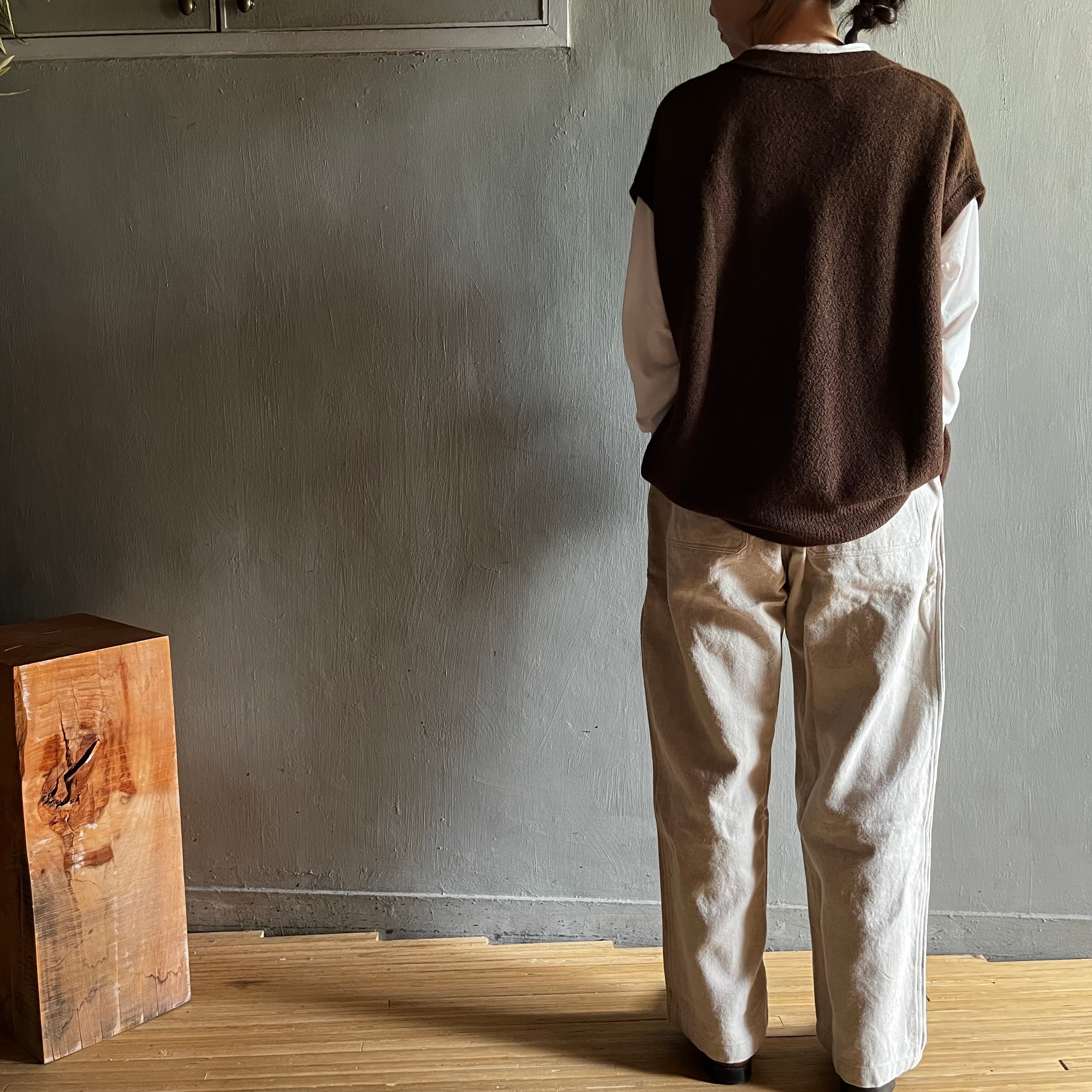 coro-maru様 ベスト M茶 TMT(ティーエムティー) / ダウンベスト/M/山羊革/BRW | 古着の販売