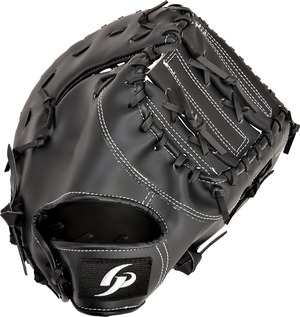 【人気】GP (ジーピー) 野球 グローブ ファーストミット 1塁手用 軟式用 草野球・キャッチボールに ブラック 右投げ用 左投げ用