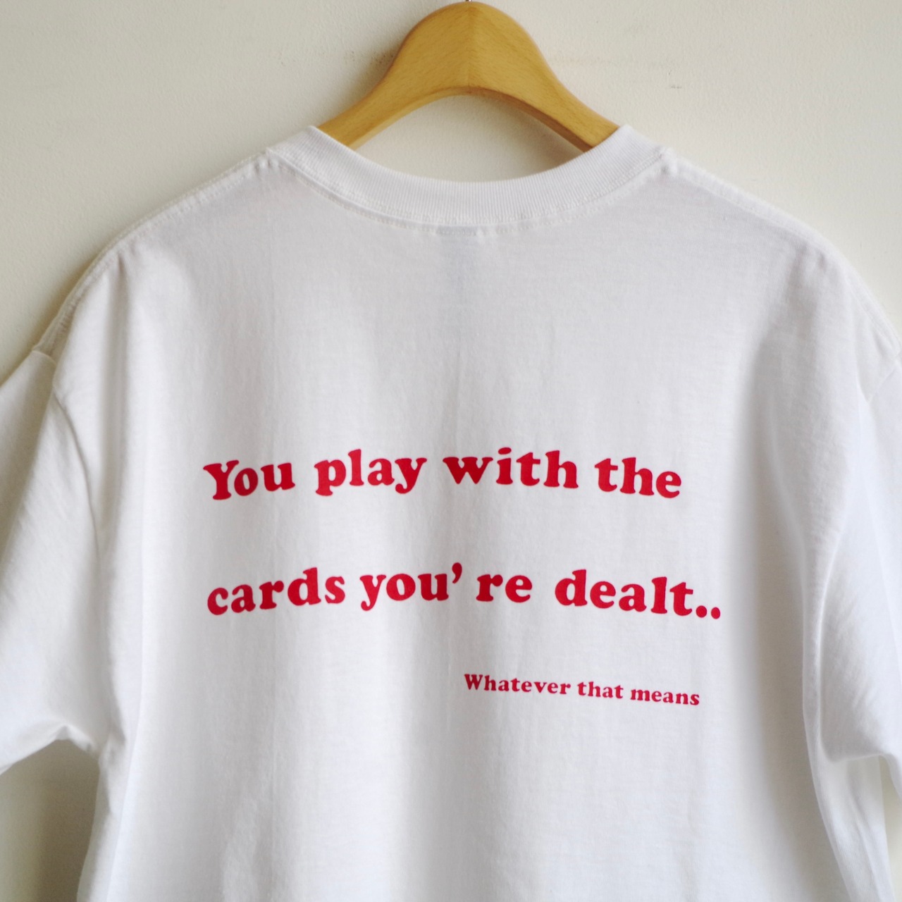 one f NUTS Tee White × Red