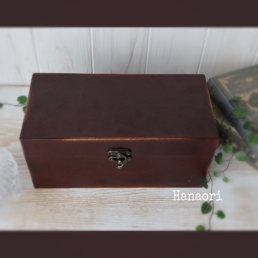 アンティークBOX L 赤バラ真紅 | 花織(はなおり)