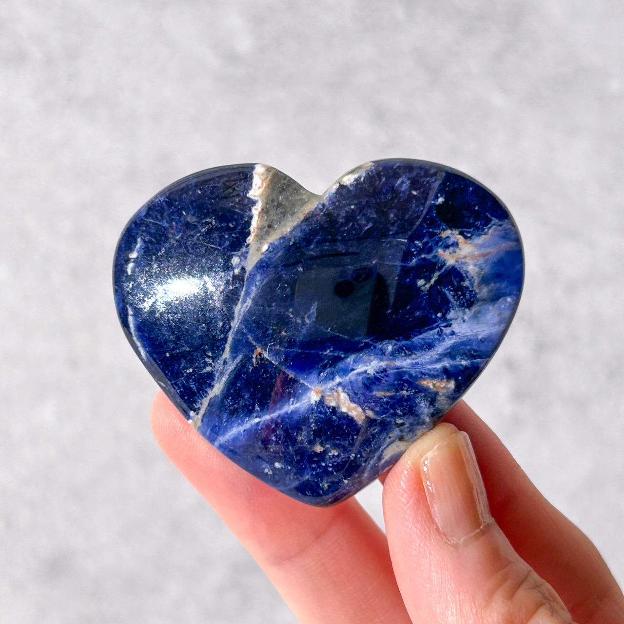 ソーダライト 04 ハート * Sodalite * 天然石
