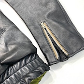 【bomber28】再構築リバーシブル中綿ボンバー leather BOMBER JACKET
