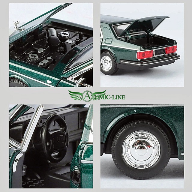 Rolls-Royce シルバースパー 1/32 ミニカー 全4色 ライト点灯 エンジンサウンド 模型 合金モデル ジオラマ