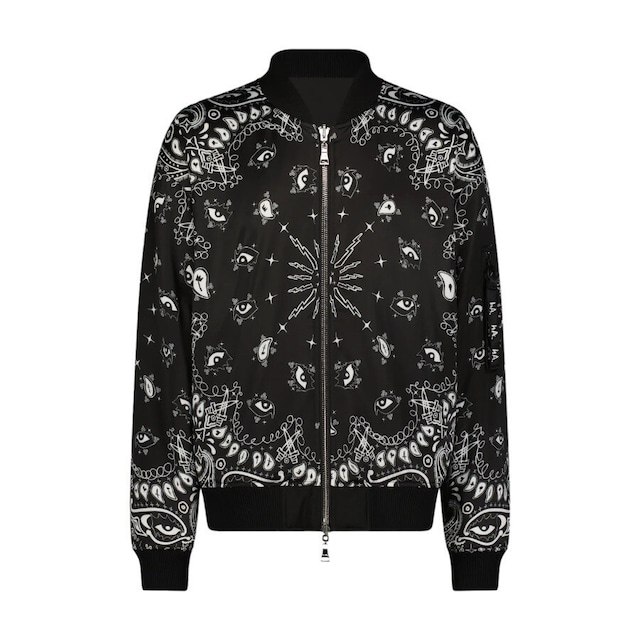 【Haculla】REVERSIBLE PAISLEY BOMBER(BLACK/OFF WHITE)