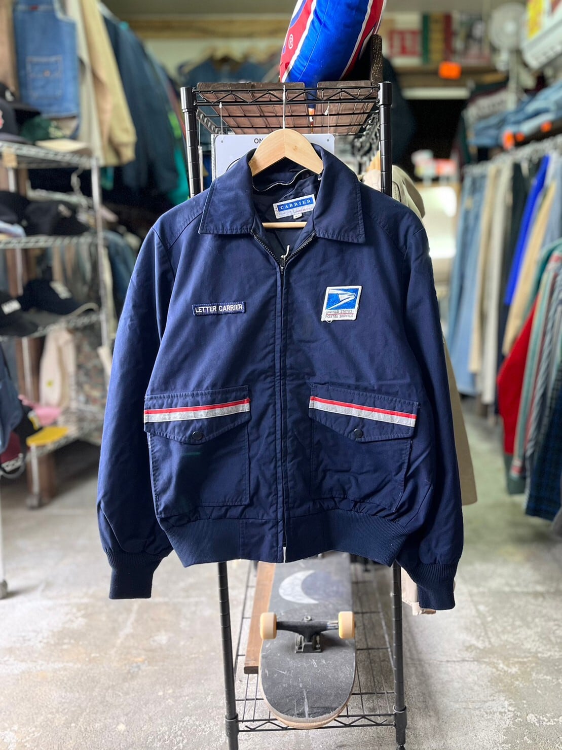 size M】USPS USA製 ポストマン ワークジャケット ブルゾン