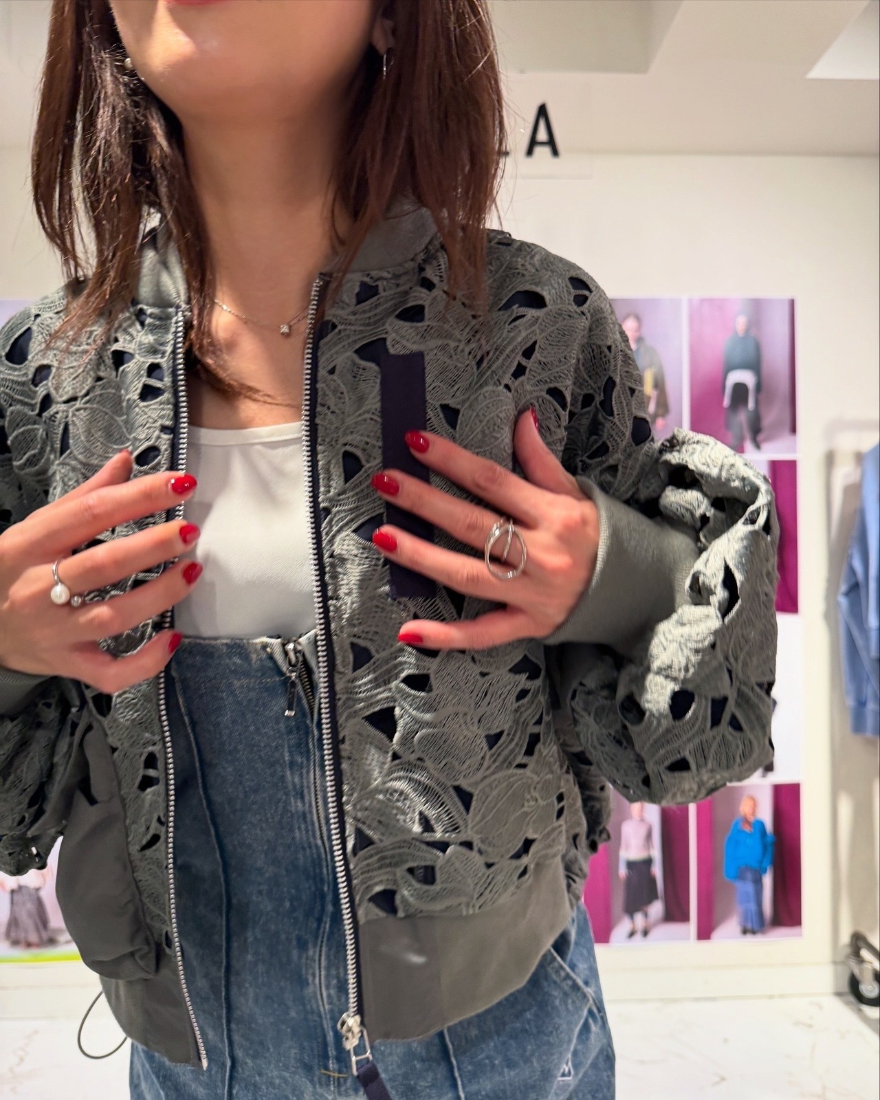 アウラアイラ AULA AILA NYLON BALLON BLOUSON