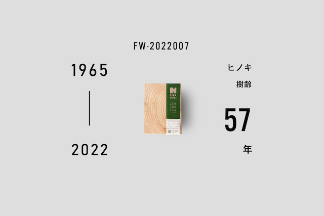 ヒノキ ブックエンドA6 1965-2022