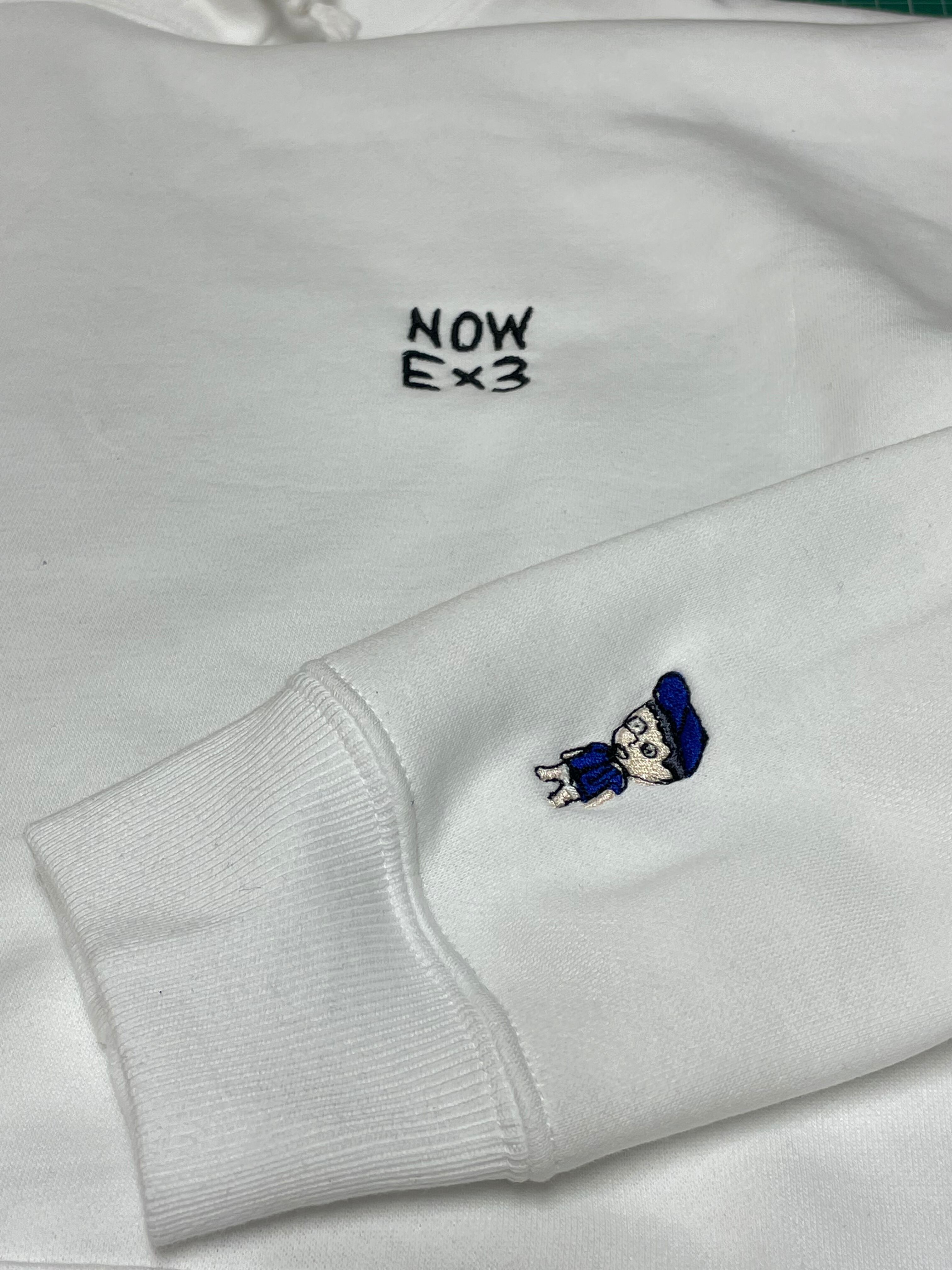 プルオーバーパーカー ホワイト(裏起毛)