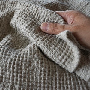 リネンワッフルのハンドタオル