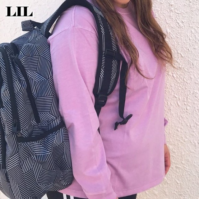 Ba ビラボン 新作 ルーズロンｔ レディース サーフブランド パープル ダークグレー ホワイト ロゴ M L Loose Long Sleeve L S Tee Billabong Beachdays Okinawa
