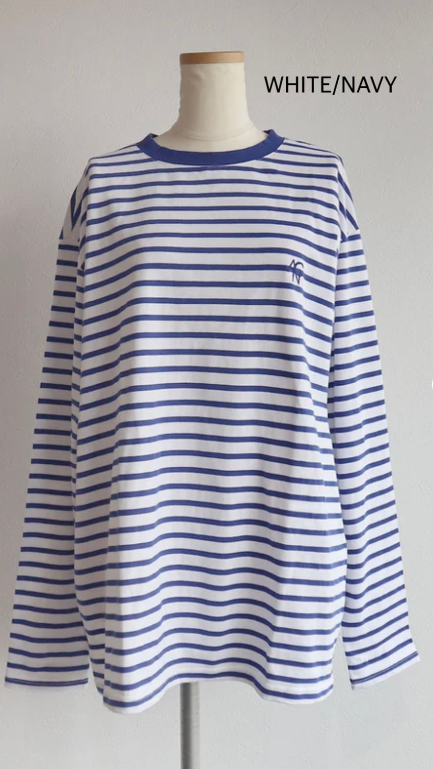 ANIECA 】ボーダーコクーンロングスリーブTシャツ | valance 福井
