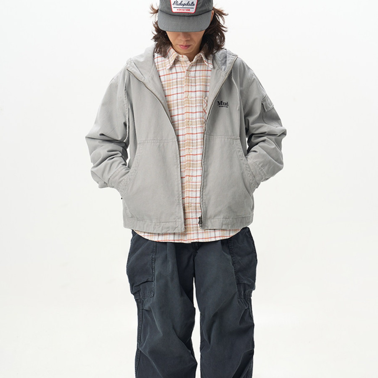 "RETURN TO BASE" フーデッドワークジャケット K5600 - 2