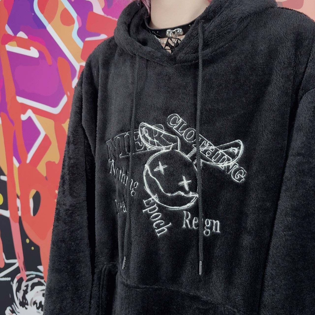 12/22日目玉大特価55%OFF】NIER刺繍ロゴ高品質ブラックさらふわプル