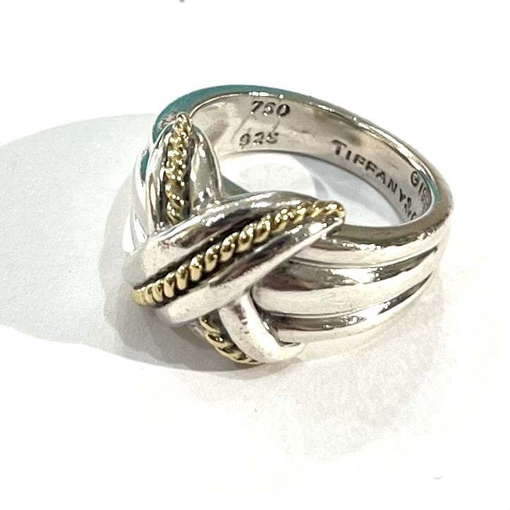 ティファニー　指輪　925 TIFFANY & Co.】【14号】2888シグネチャー リング／SV925・750