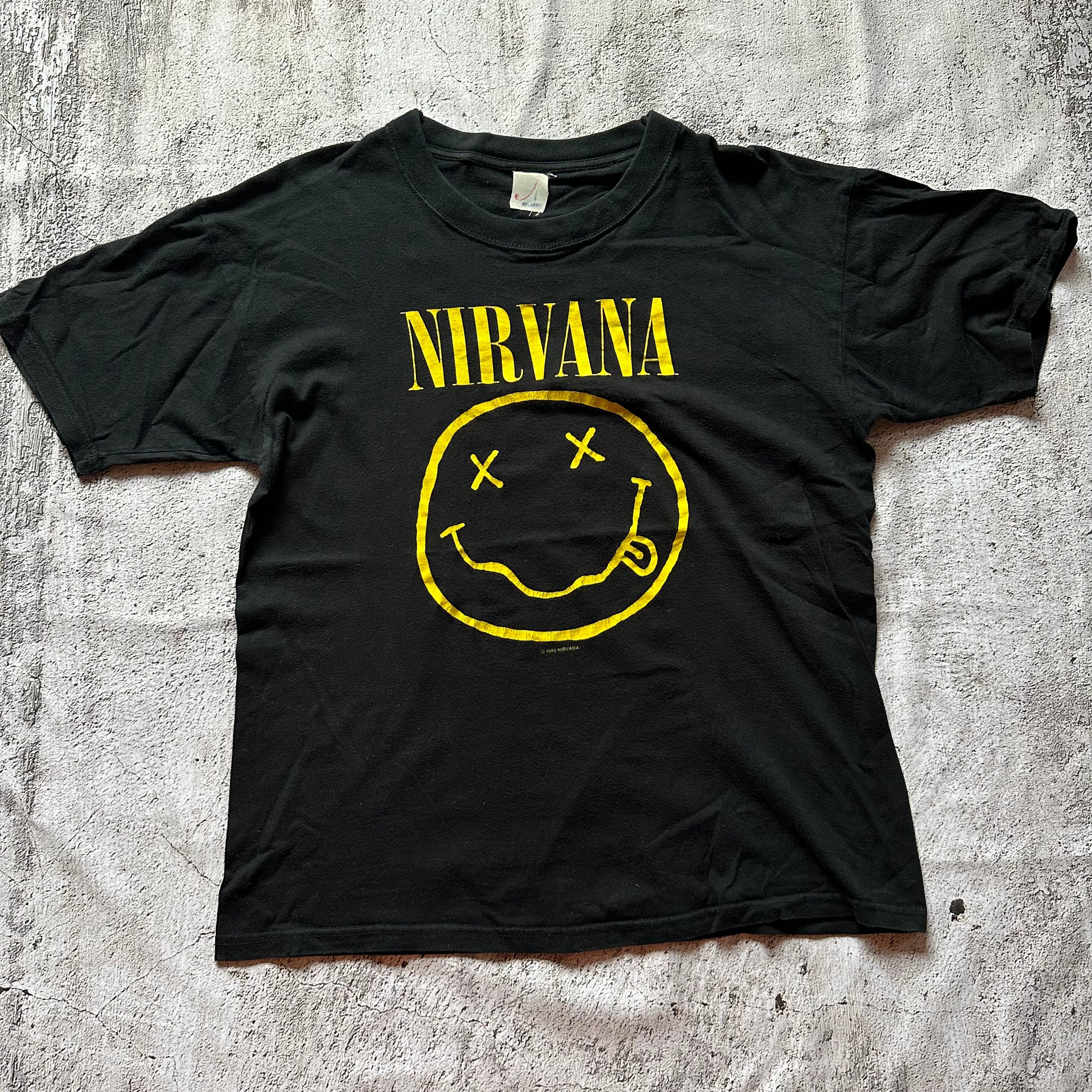 希少XL 90's NIRVANA SMILE Tシャツ 1992 オリジナル