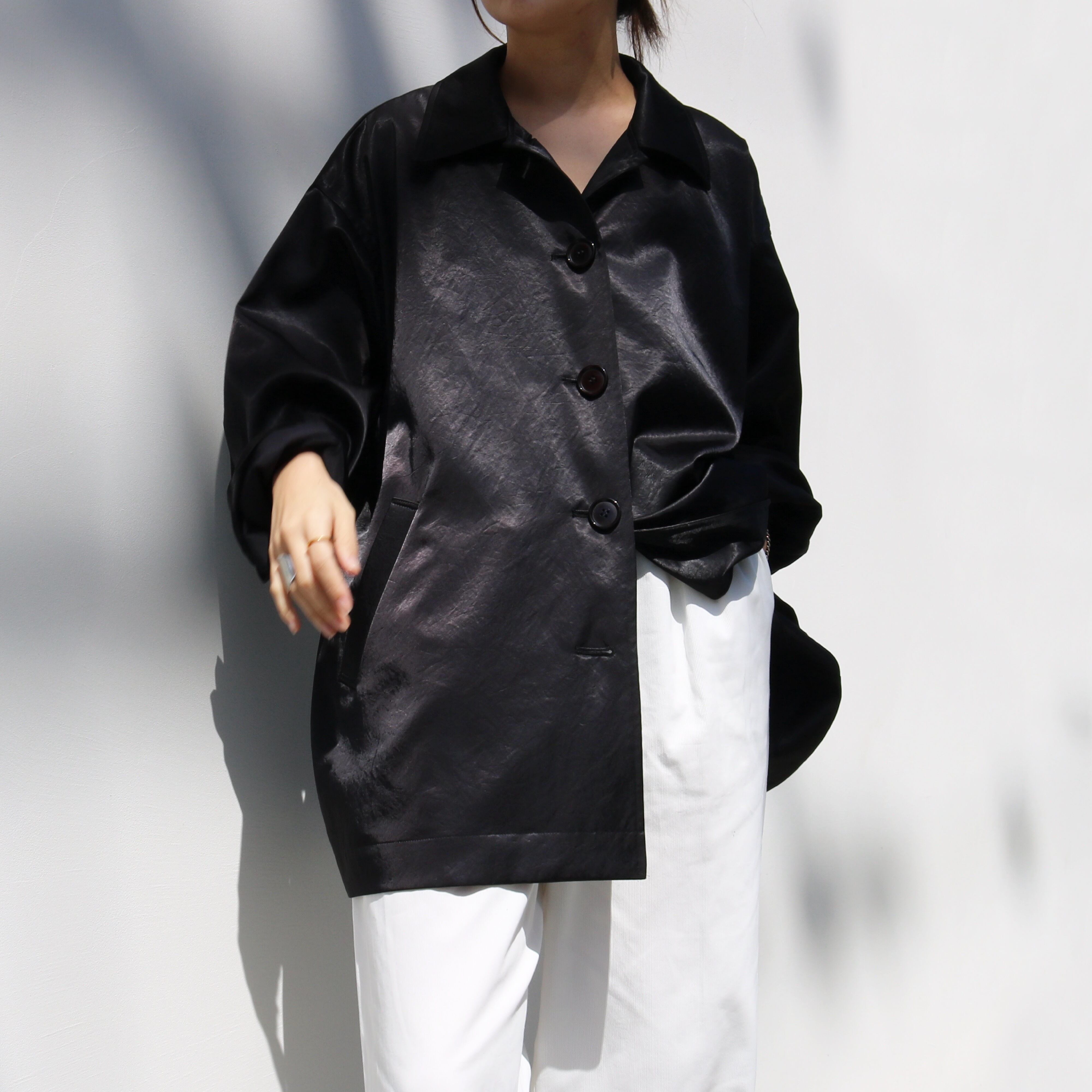 vintage satin coat -made in Japan - | aéré 