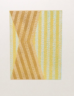 竹﨑勝代「砂時計」TAKEZAKI Katsuyo 'sandglass' /woodcut print with frame