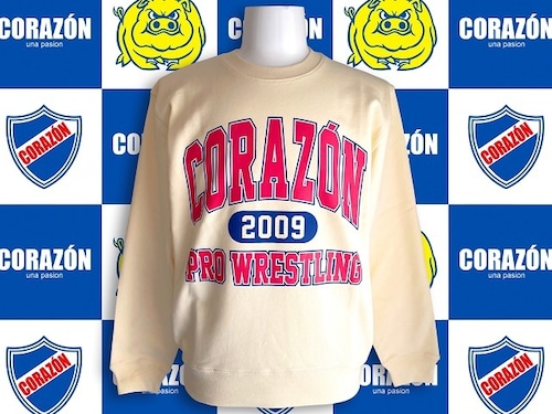 CORAZON PRO WRESTLINGスウェット(ナチュラル)