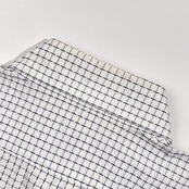 90s LACOSTE ラコステ 総柄 長袖シャツ 5/ホワイト系 メンズ ビンテージ