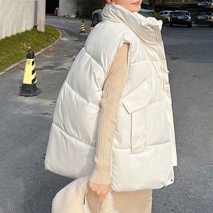 ダウン ベスト レディース 秋冬 暖かい 防寒 防風 保温 ジレ アウター 韓国 おしゃれ 大人 かわいい きれいめ 重ね着 レイヤード ジャケット ダウンコート 大人可愛い 大人女子