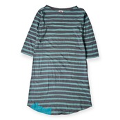 TSUMORI CHISATO ツモリチサト ボーダー 7分袖 ワンピース 2/水色×グレー レディース