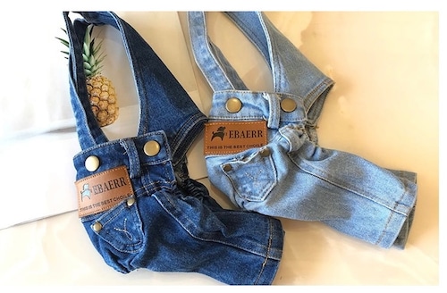 denimサロペットパンツ