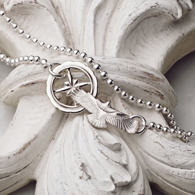 鷲見太郎 Necklace ネックレス】イーグルフック&スターデザイン
