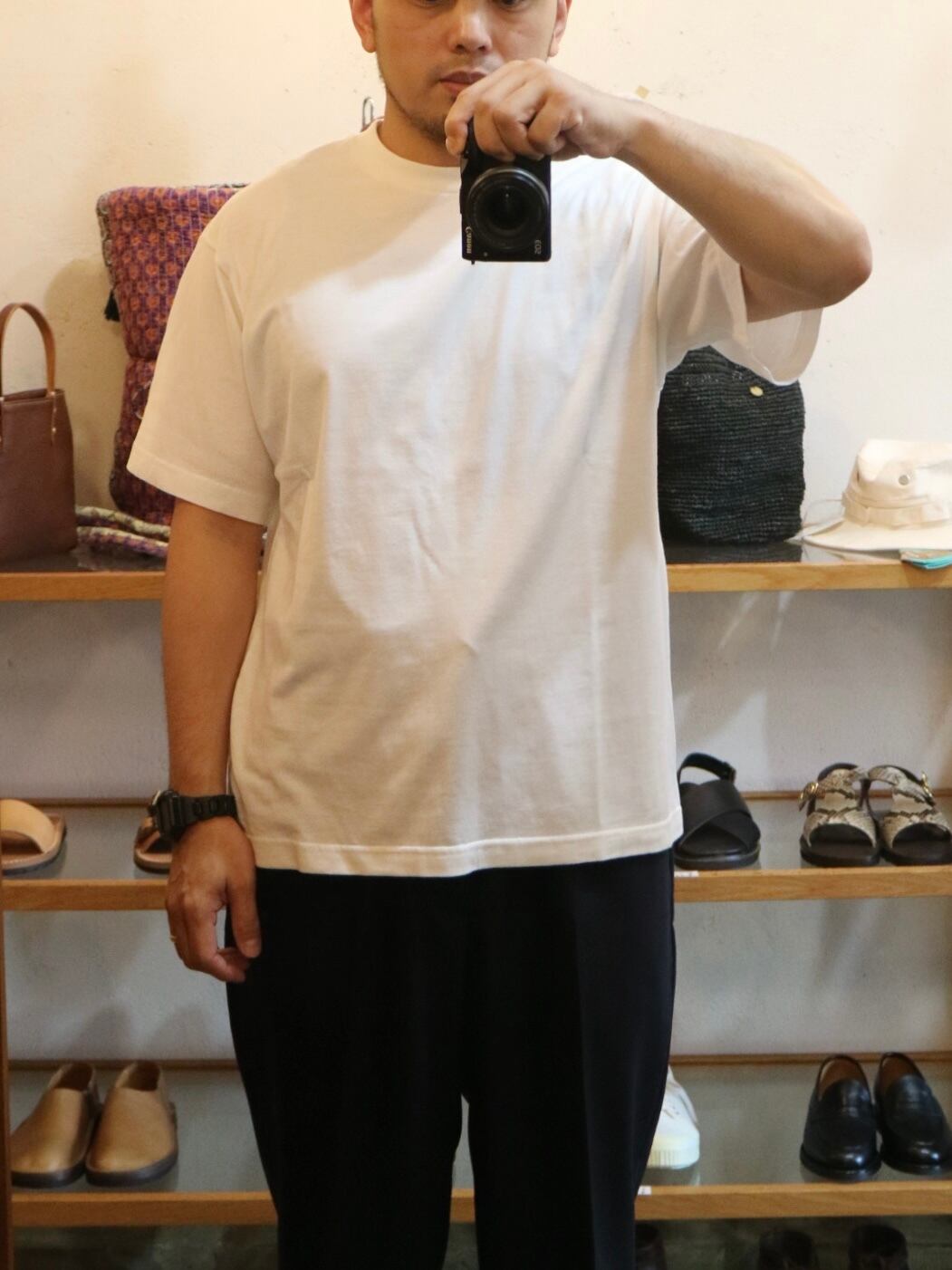 Noah 【美品】TheoryLuxeCottonLeat半袖シャツ水色 baa6abb2332cfebbaec618a2b35cec