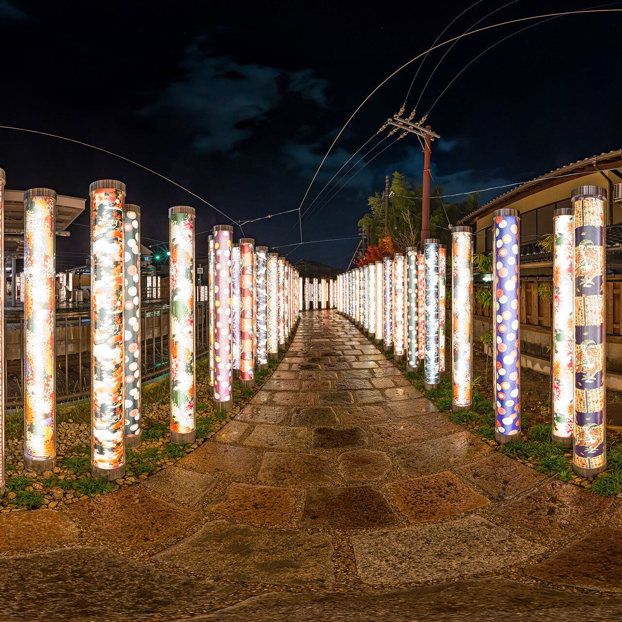 嵐電嵐山駅・キモノフォレスト
