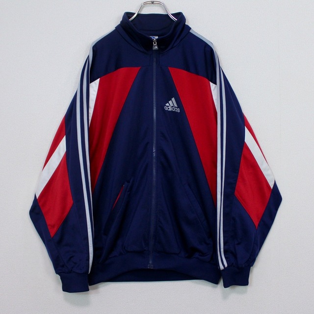 【Caka act2】"90's" "adidas" Color Swiching Loose Track Jacket