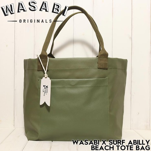 トートバッグ ビーチバッグ Wasabi originals ワサビ SURF A BILLY BEACH TOTE BAG 16L OLIVE 日本代理店正規品