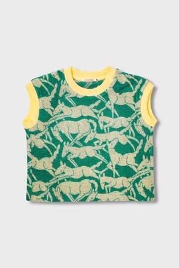 〈 mina perhonen 25SS 〉 papurikko "カットソー" / ADS8459PD / green / size 140