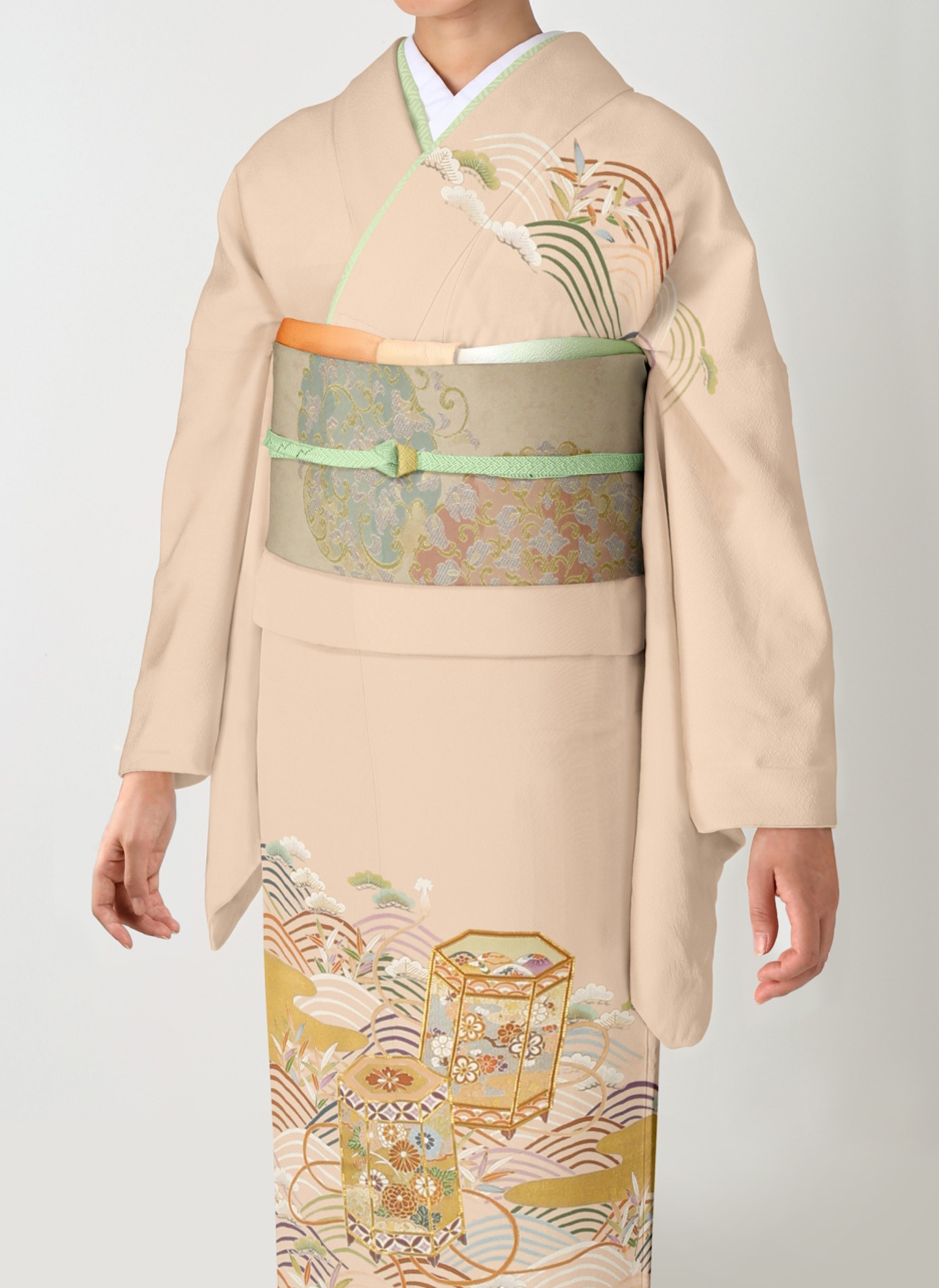 袋帯 平安蒔絵華文 (白金) | 川島織物 和装公式オンラインショップ 