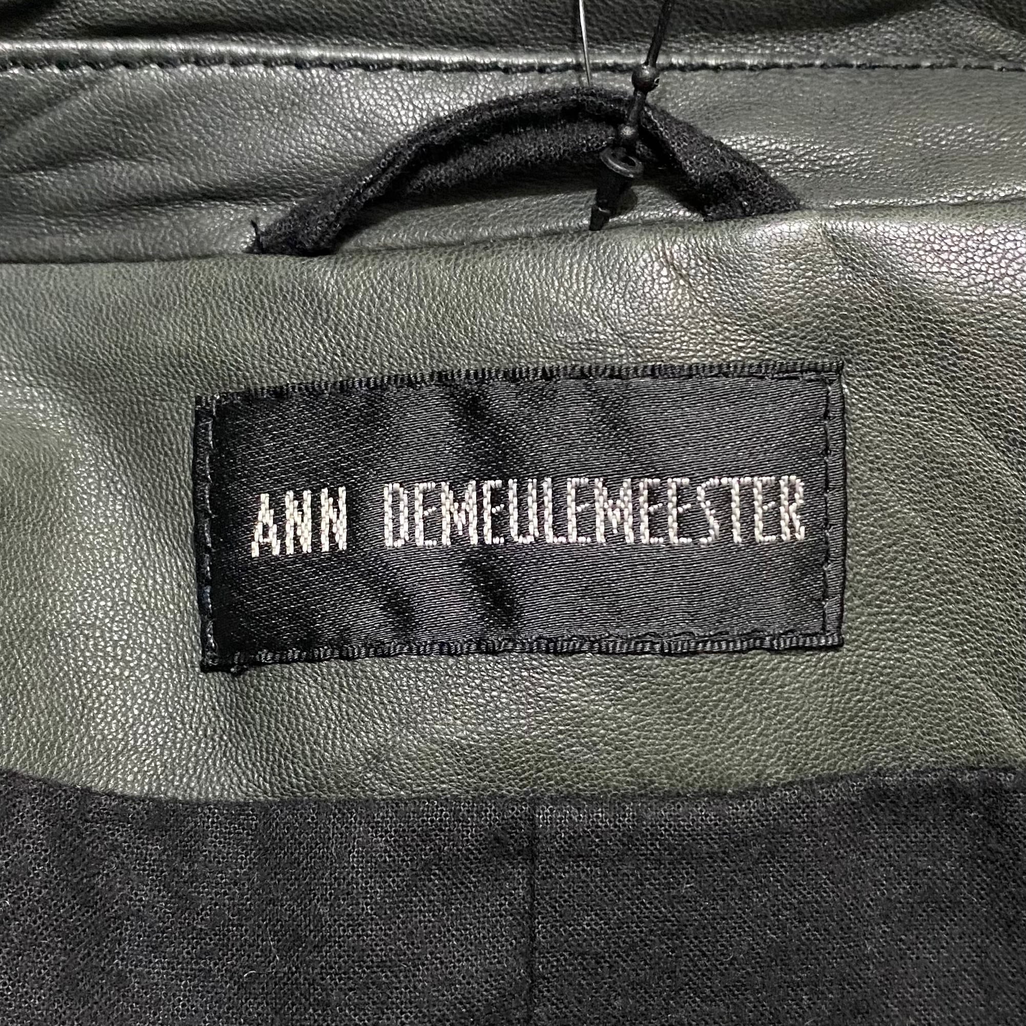 ANN DEMEULEMEESTER leather riders jacket | NOIR ONLINE