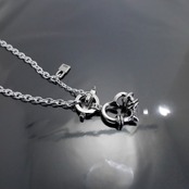 THORNY HEART NECKLACE T-BAR / ソーニーハートTバーネックレス