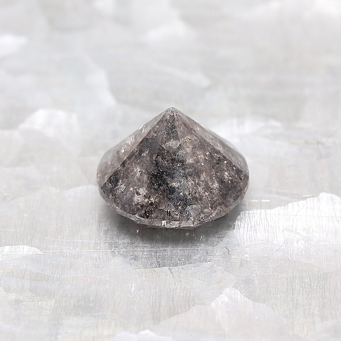 ソルトアンドペッパーダイヤモンド 1.23ct ラウンド | PAY ID