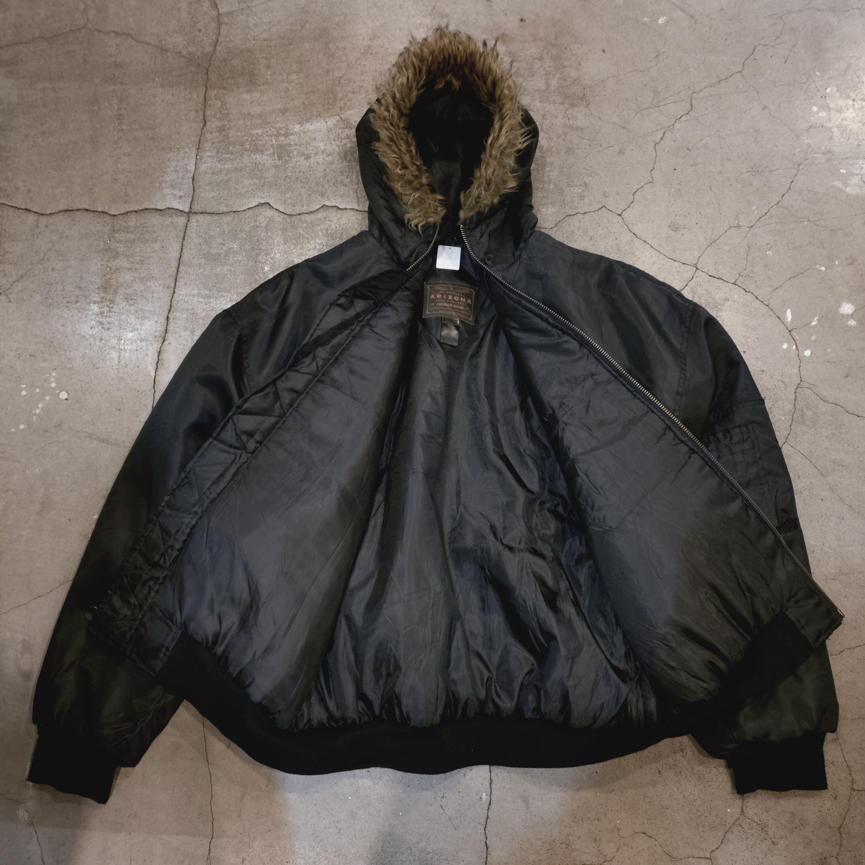 ARIZONA MA-1 type polyester zip up jacket | 仙台 古着屋 ShuShuBell