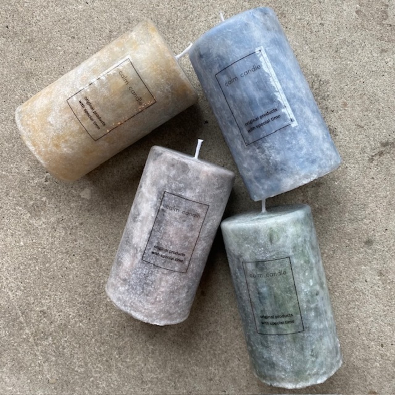 calm candle : texture candle