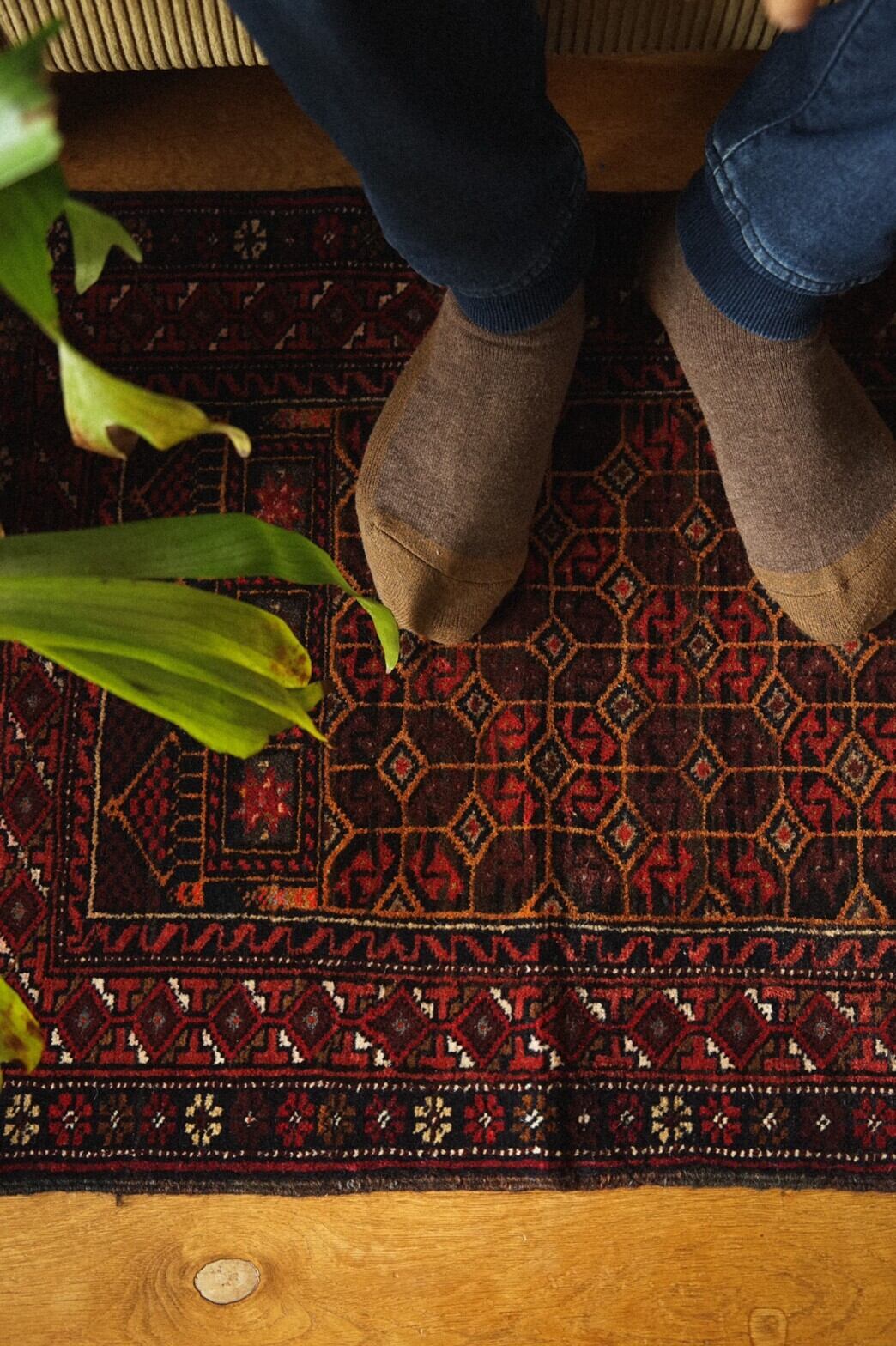 366-Vintage Baluch rug