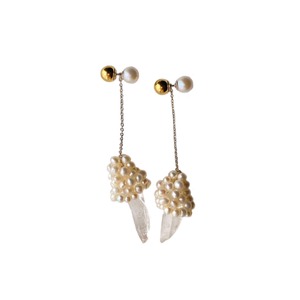 'Acorn' pierced earrings