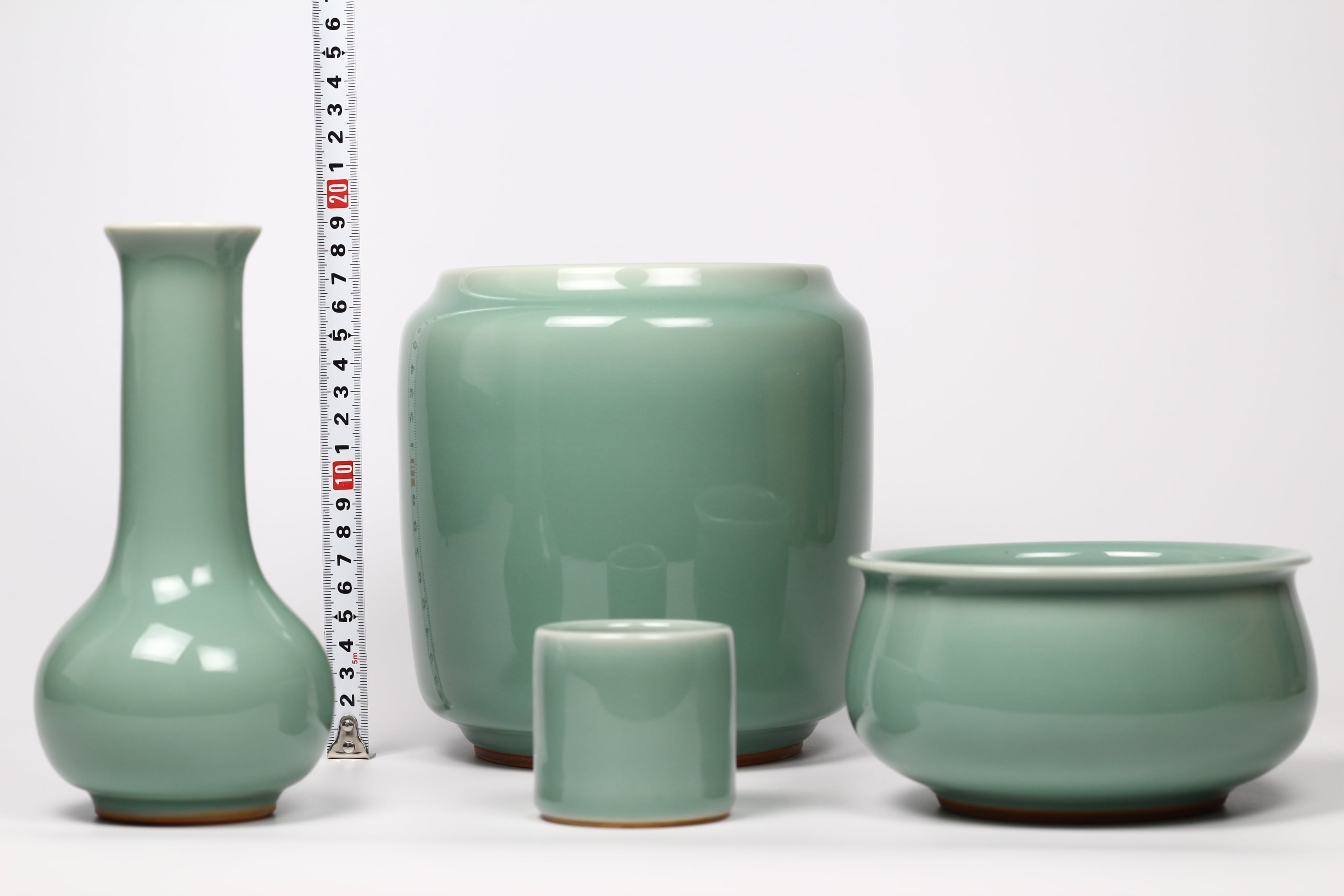 青磁皆具 千古窯 茶道具セット 煎茶道具 皆具 | 正一 古美術