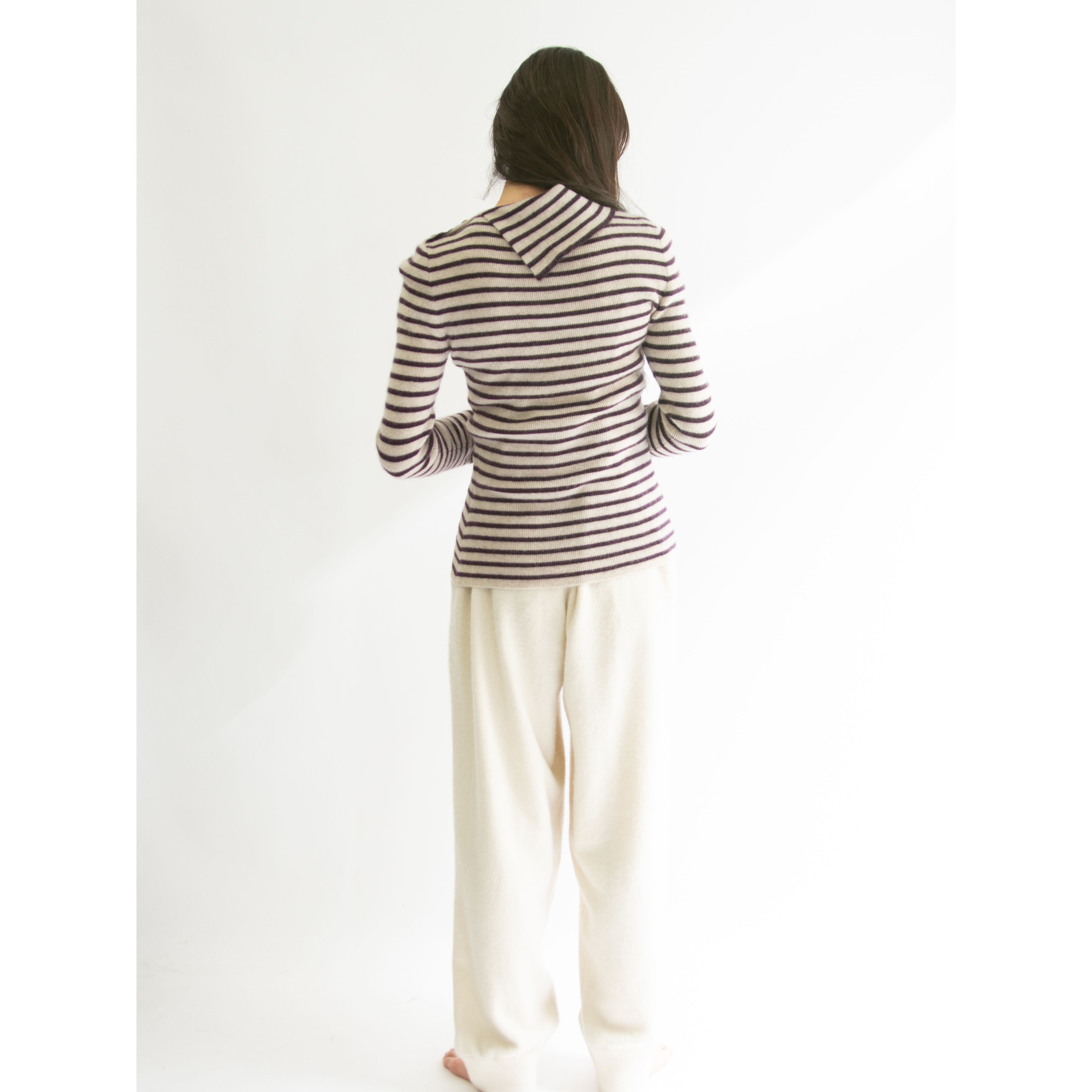 【Unknown Brand】Cashmere Border Sweater（カシミヤボーダーセーター ニット）
