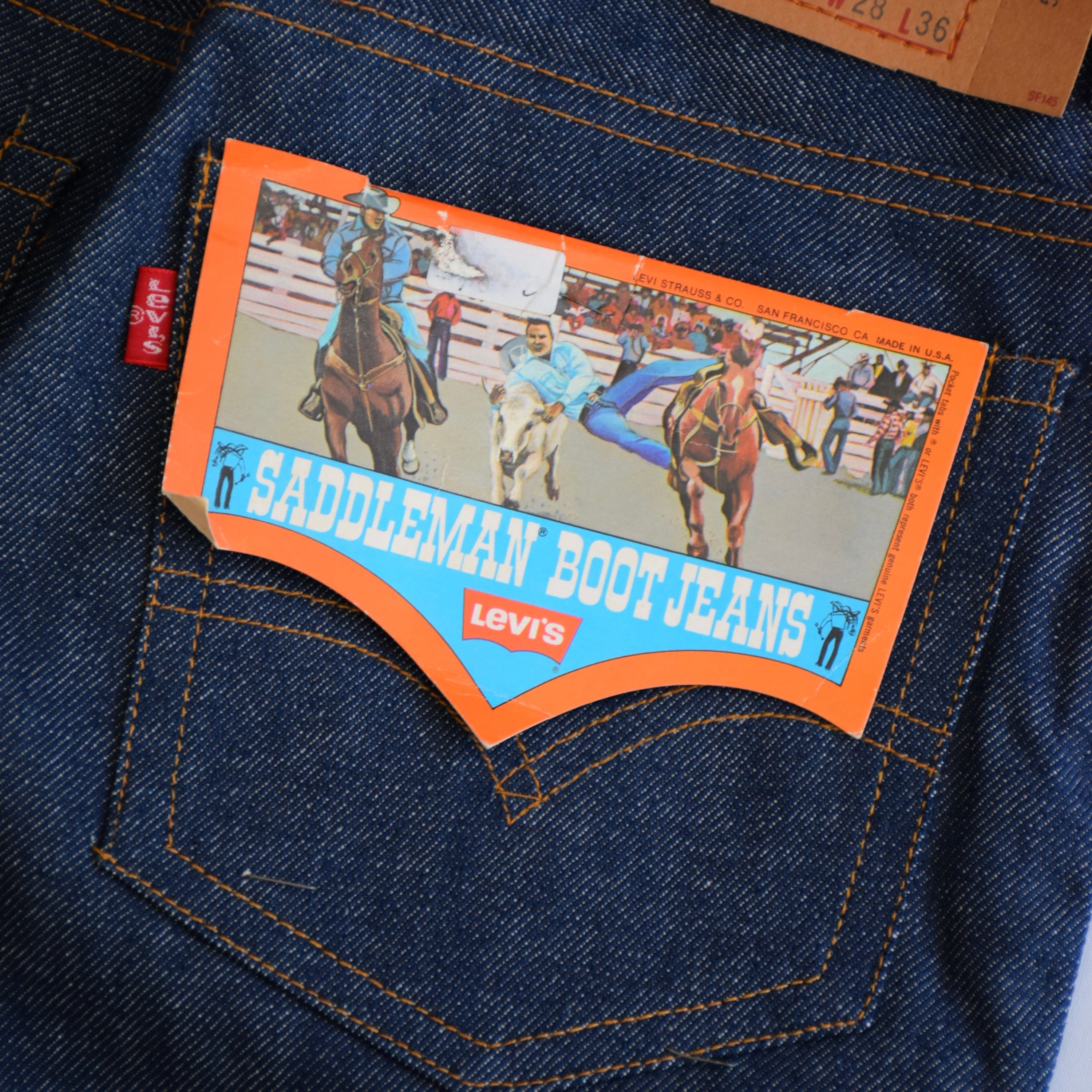 Levi's 517 デッドストック　usa製　80s 80 USA製 Levi's 517 デニムパンツ DEAD STOCK W28 L36 ブルー