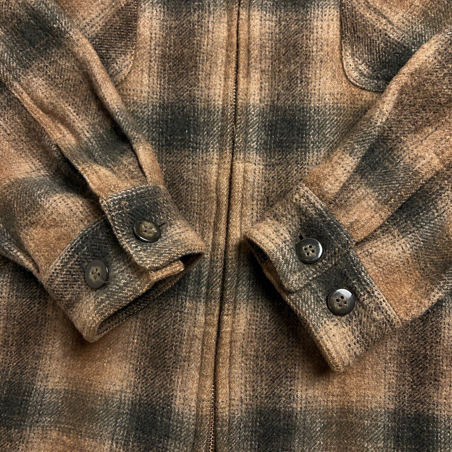 80's~90's UNIQLO Ombre Plaid Wool Jacket 80年代 90年代 ユニクロ