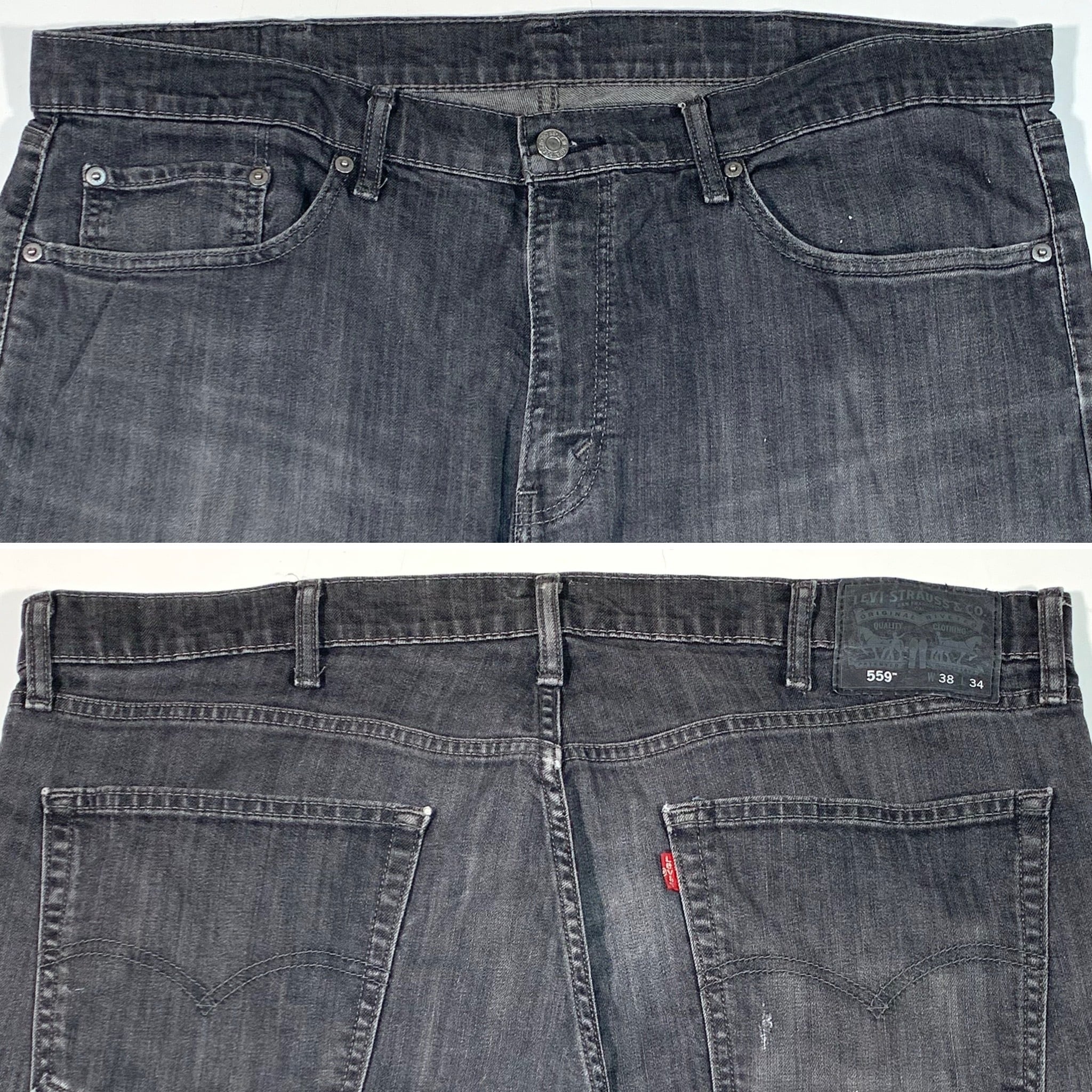 8345 リーバイス 559 ブラックデニム デニムパンツ 黒パッチ W38 8345 リーバイス 559 ブラックデニム デニムパンツ 黒パッチ W38