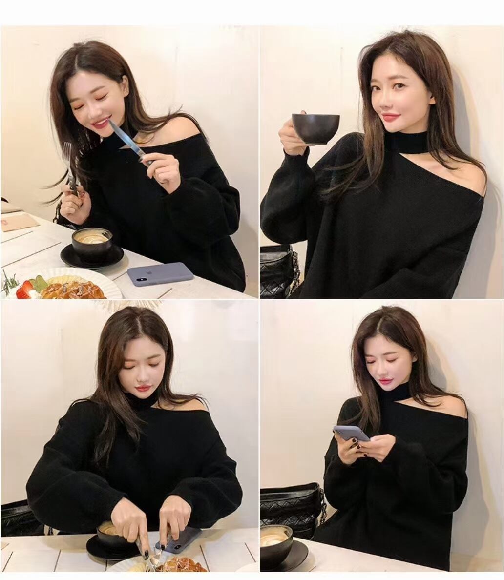 チョーカーデザインニット　AJ1079-8027