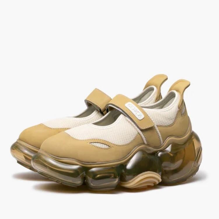 24SS】grounds MOOPIE MARY JANE (CREAM CAMEL / TP MOSS) | IAAAM