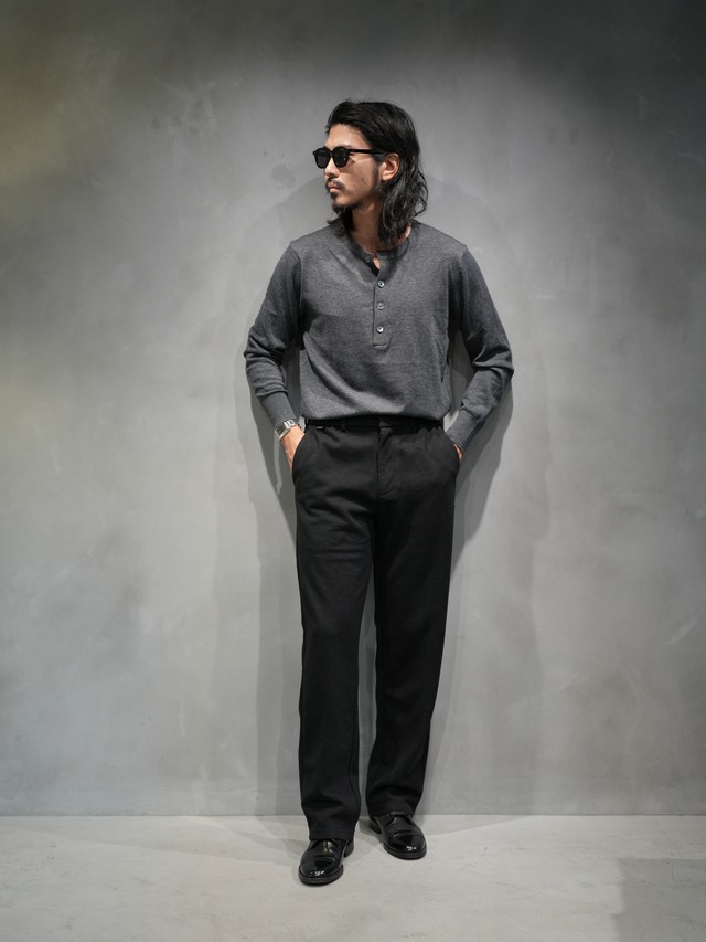 【脚長快適】ハイウエストスウェットスラックス