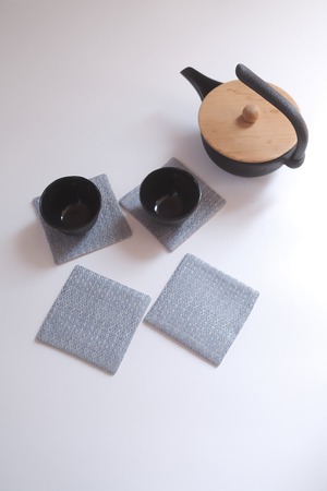 Hand-woven Coaster  / galaxy 勿忘草