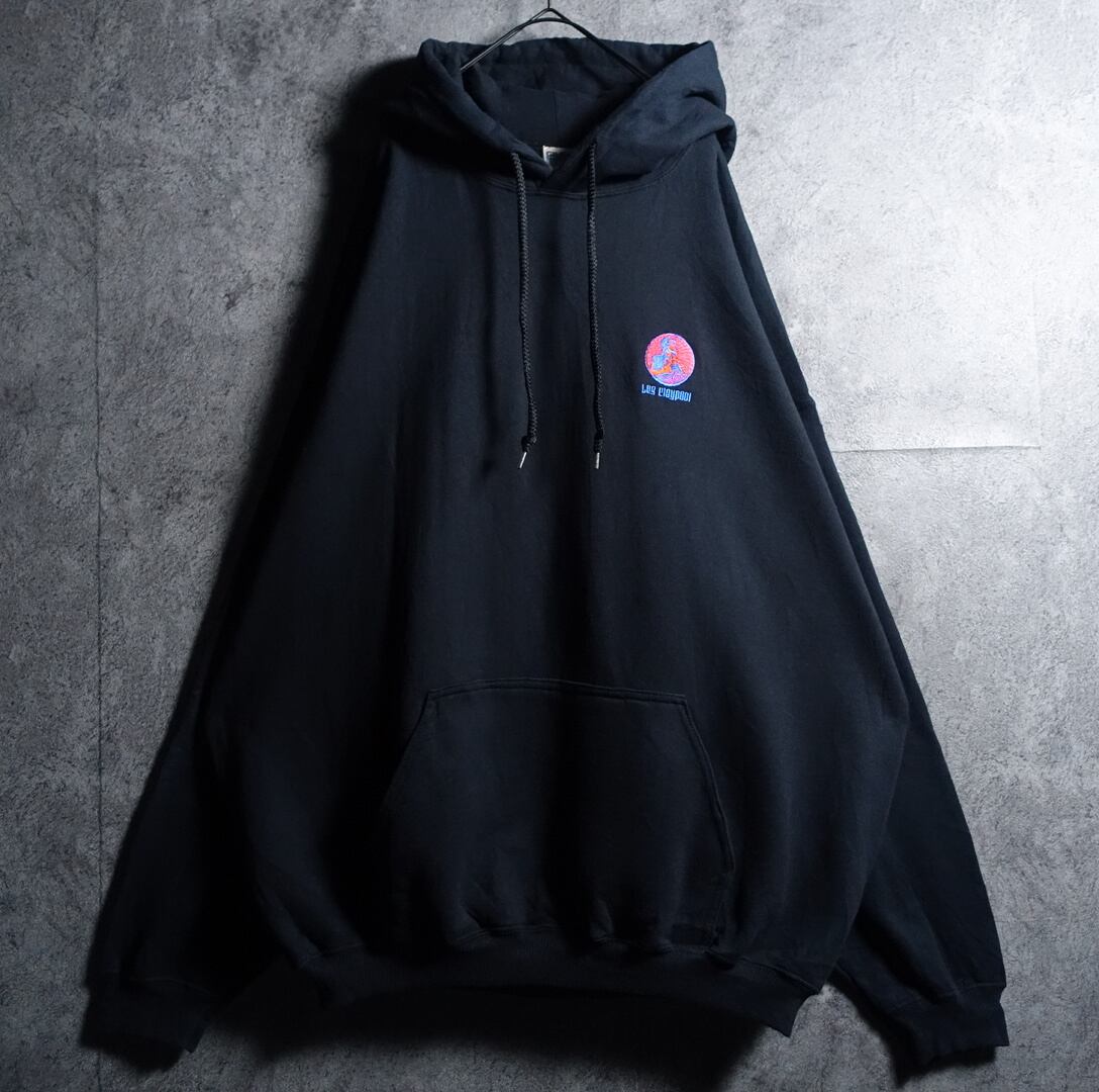 “GILDAN” Black Logo Embroidery Design Sweat Parka